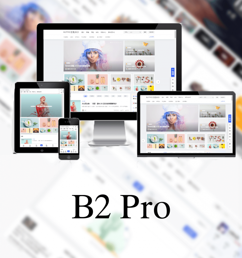 【WordPress】B2 Pro 主题5.2.0最新开心版-美团吧