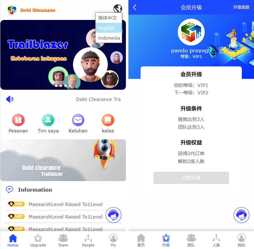 多语言海外版互助系统/超级人脉源码-美团吧